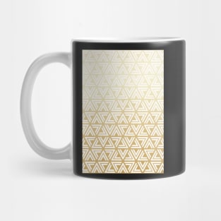 Tri Geo (Gold and White) Mug